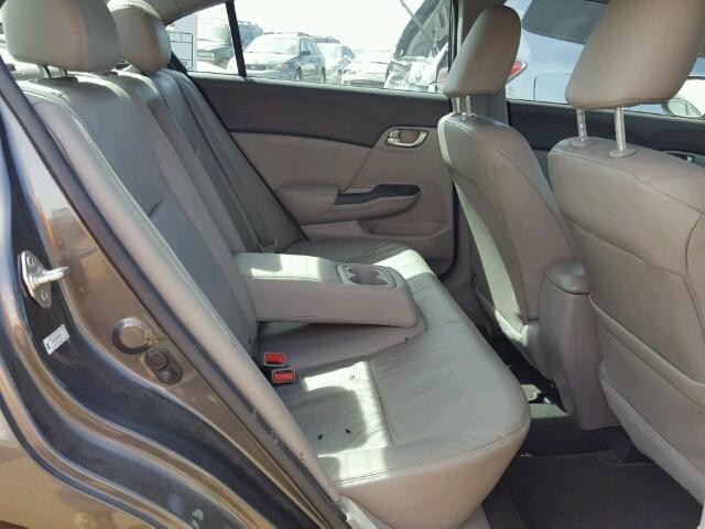 2HGFB2F93CH588712 - 2012 HONDA CIVIC EXL GRAY photo 6