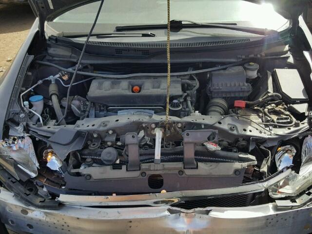 2HGFB2F93CH588712 - 2012 HONDA CIVIC EXL GRAY photo 7