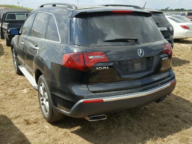 2HNYD2H69AH518918 - 2010 ACURA MDX TECHNO BLACK photo 3