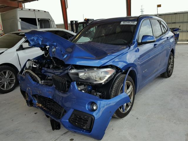 WBXHU7C38J5H43683 - 2018 BMW X1 SDRIVE2 BLUE photo 2