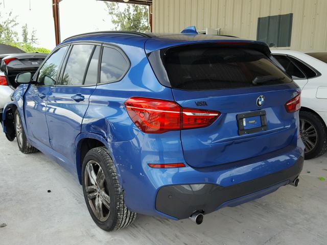 WBXHU7C38J5H43683 - 2018 BMW X1 SDRIVE2 BLUE photo 3