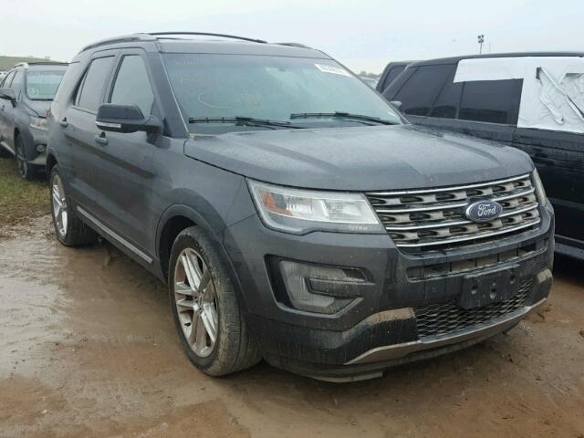 1FM5K7D89GGB33183 - 2016 FORD EXPLORER X GRAY photo 1