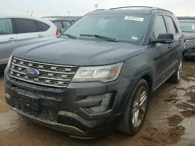 1FM5K7D89GGB33183 - 2016 FORD EXPLORER X GRAY photo 2