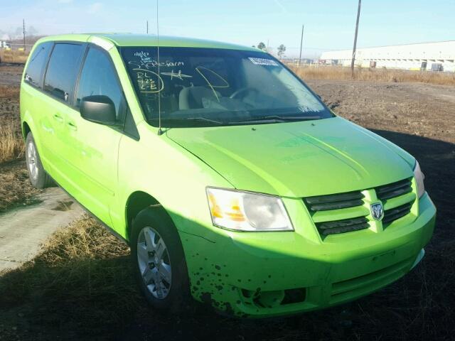 1D8HN44E49B515331 - 2009 DODGE GRAND CARA GREEN photo 1