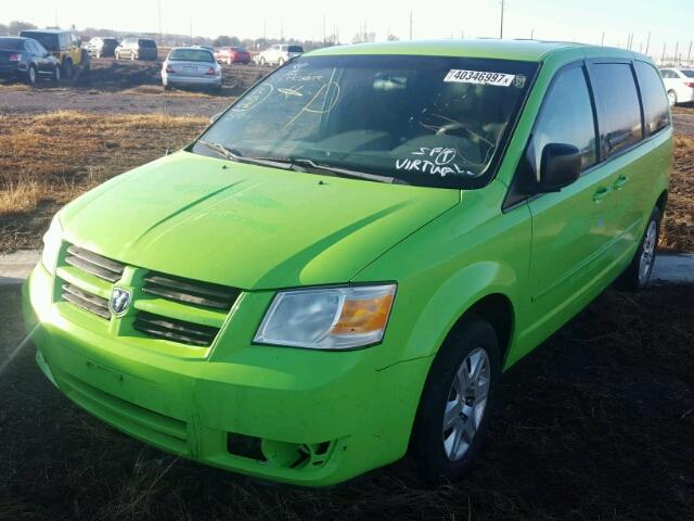 1D8HN44E49B515331 - 2009 DODGE GRAND CARA GREEN photo 2