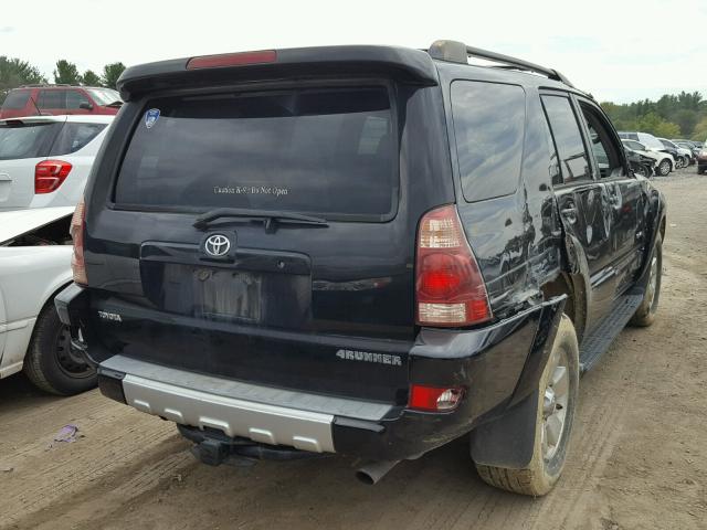 JTEBT14R740029950 - 2004 TOYOTA 4RUNNER SR BLACK photo 4