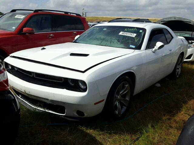 2C3CDZBG2FH714866 - 2015 DODGE CHALLENGER WHITE photo 2