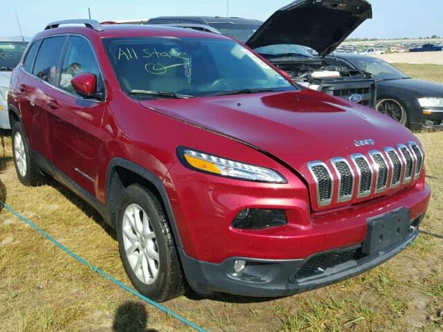 1C4PJLCB3GW363068 - 2016 JEEP CHEROKEE L MAROON photo 1