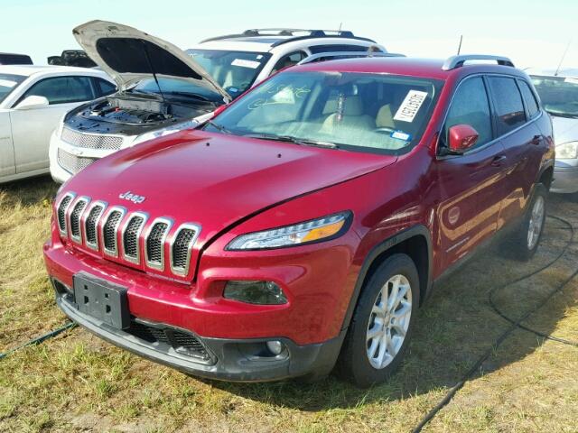 1C4PJLCB3GW363068 - 2016 JEEP CHEROKEE L MAROON photo 2