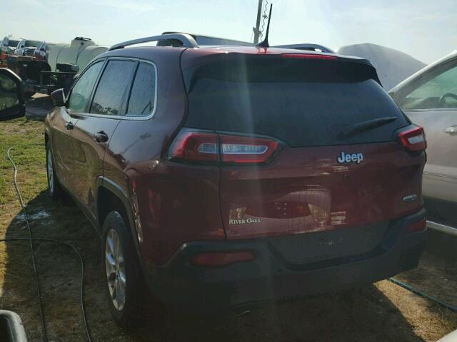 1C4PJLCB3GW363068 - 2016 JEEP CHEROKEE L MAROON photo 3