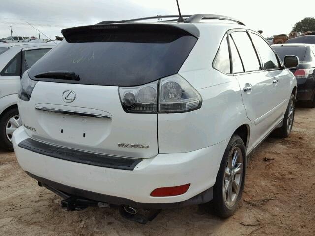 2T2GK31U79C074929 - 2009 LEXUS RX 350 WHITE photo 4