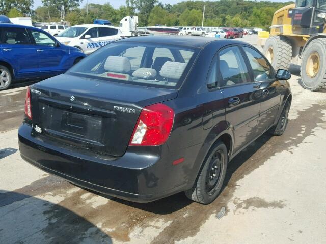 KL5JD56Z08K958458 - 2008 SUZUKI FORENZA BLACK photo 4