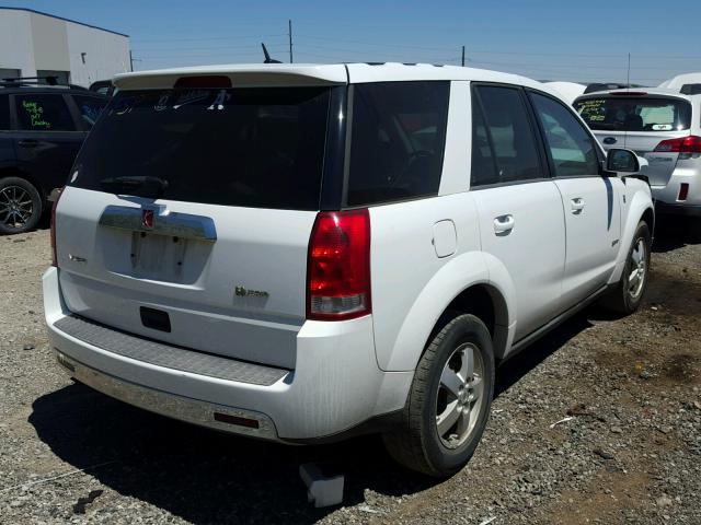 5GZCZ33Z67S848377 - 2007 SATURN VUE HYBRID WHITE photo 4