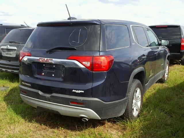 1GKKNKLA7HZ237087 - 2017 GMC ACADIA SLE BLUE photo 4