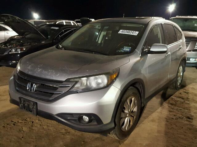 3CZRM3H50EG704211 - 2014 HONDA CR-V EX SILVER photo 2