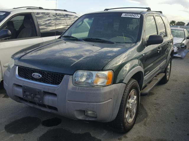 1FMCU04112KC20044 - 2002 FORD ESCAPE XLT GREEN photo 2