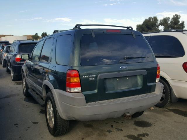 1FMCU04112KC20044 - 2002 FORD ESCAPE XLT GREEN photo 3