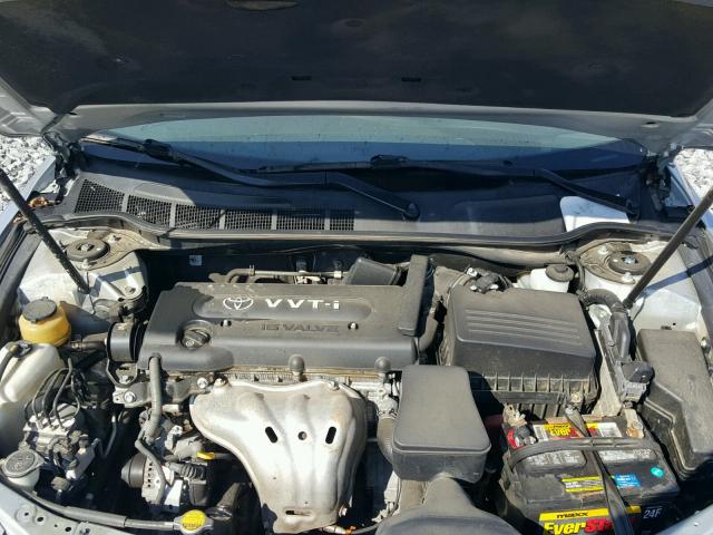 4T1BE46K17U125940 - 2007 TOYOTA CAMRY NEW SILVER photo 7