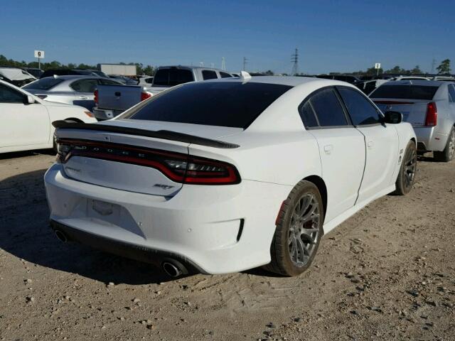 2C3CDXEJ0FH832250 - 2015 DODGE CHARGER WHITE photo 4