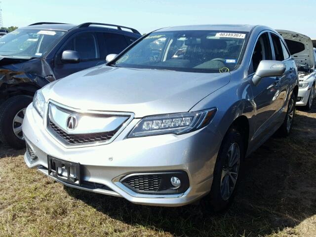 5J8TB3H77HL017142 - 2017 ACURA RDX ADVANC SILVER photo 2