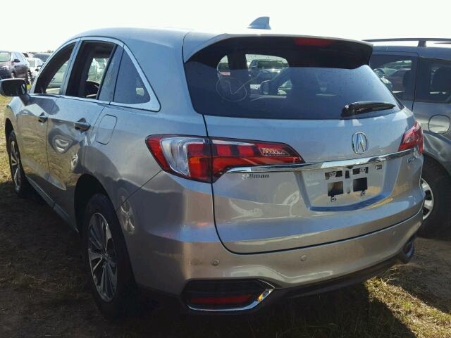 5J8TB3H77HL017142 - 2017 ACURA RDX ADVANC SILVER photo 3