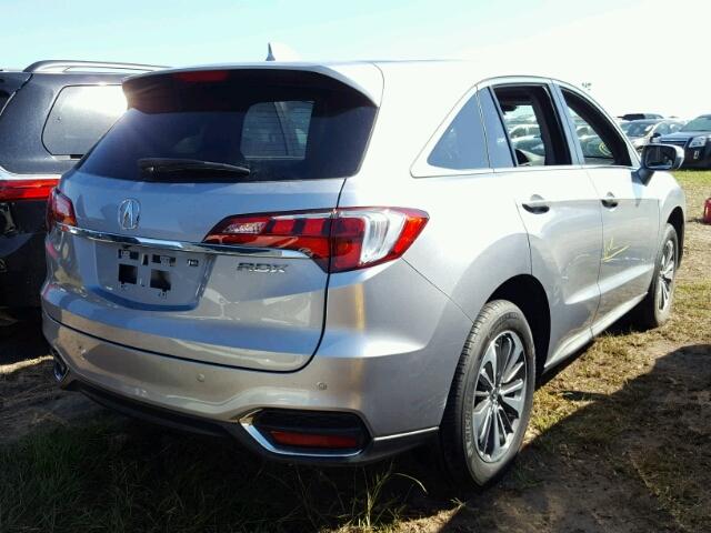 5J8TB3H77HL017142 - 2017 ACURA RDX ADVANC SILVER photo 4