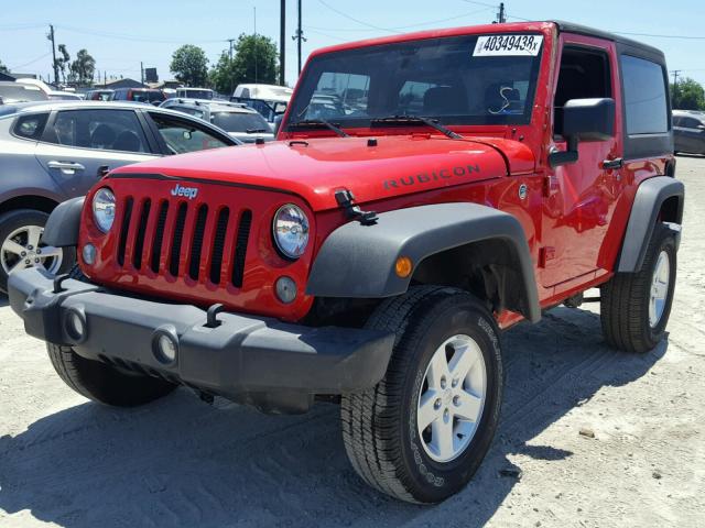 1C4AJWAGXGL309791 - 2016 JEEP WRANGLER S 红色 照片 2