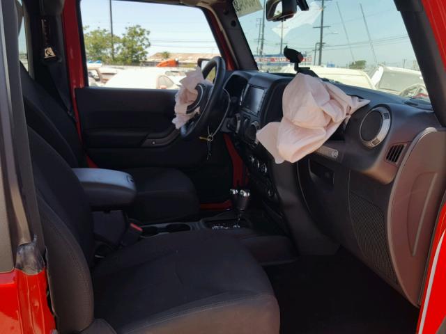 1C4AJWAGXGL309791 - 2016 JEEP WRANGLER S 红色 照片 5