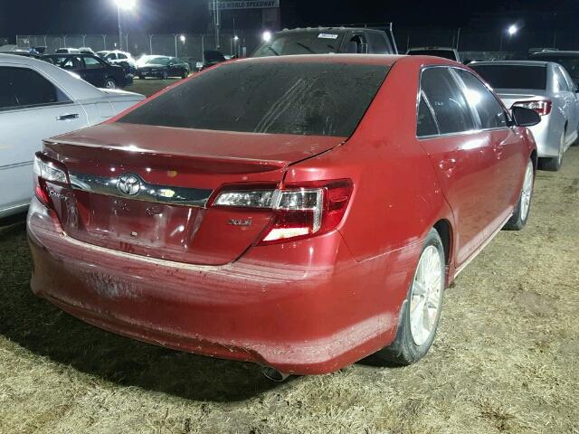 4T4BF1FK8ER342416 - 2014 TOYOTA CAMRY L RED photo 4