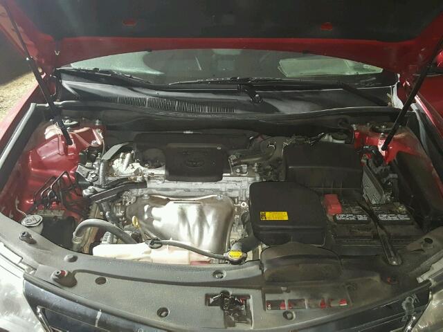 4T4BF1FK8ER342416 - 2014 TOYOTA CAMRY L RED photo 7