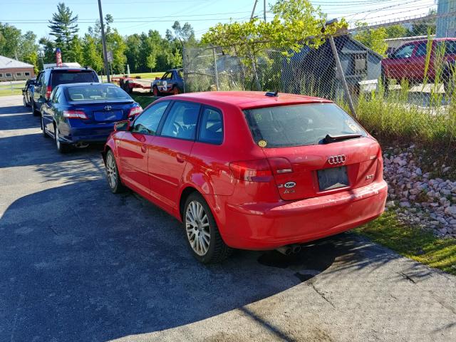 WAUNF78P36A012061 - 2006 AUDI A3 2.0 PRE RED photo 3