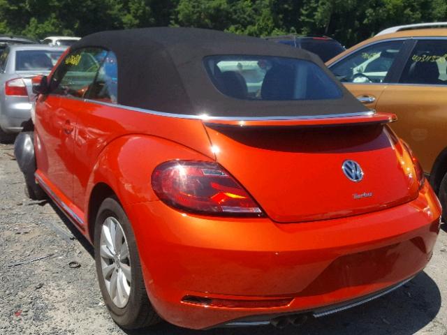 3VW517AT4HM804070 - 2017 VOLKSWAGEN BEETLE S/S 橙色 照片 3