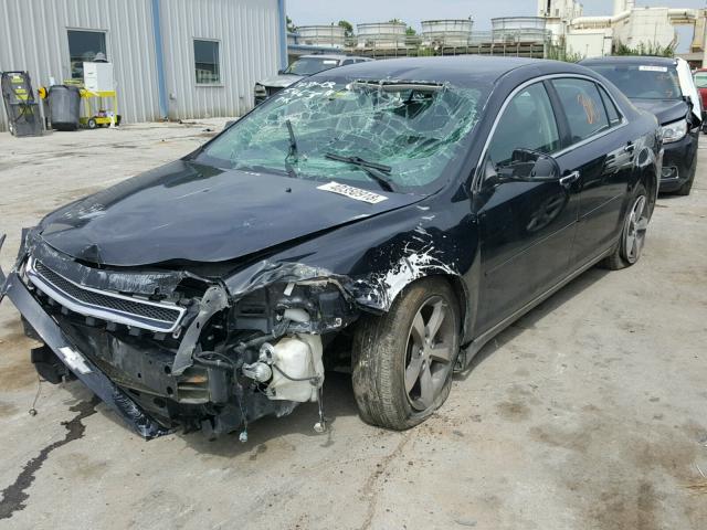 1G1ZC5E0XCF198858 - 2012 CHEVROLET MALIBU 1LT 黑色 照片 2