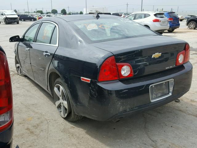 1G1ZC5E0XCF198858 - 2012 CHEVROLET MALIBU 1LT 黑色 照片 3