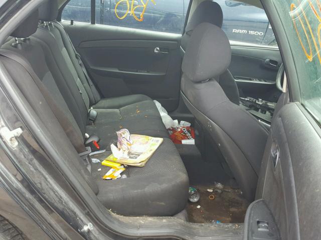 1G1ZC5E0XCF198858 - 2012 CHEVROLET MALIBU 1LT 黑色 照片 6