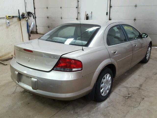 1C3EL46X33N529513 - 2003 CHRYSLER SEBRING LX TAN photo 4