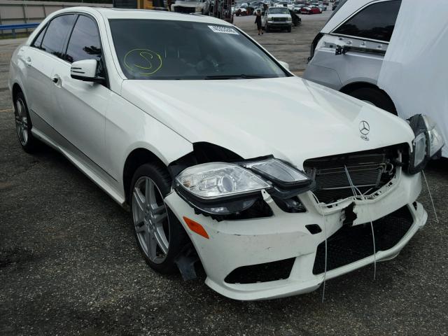 WDDHF7CB1AA033095 - 2010 MERCEDES-BENZ E 550 WHITE photo 1