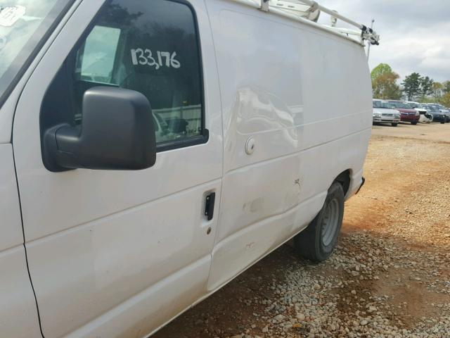 1FTNE2EL2ADA50222 - 2010 FORD ECONOLINE WHITE photo 9