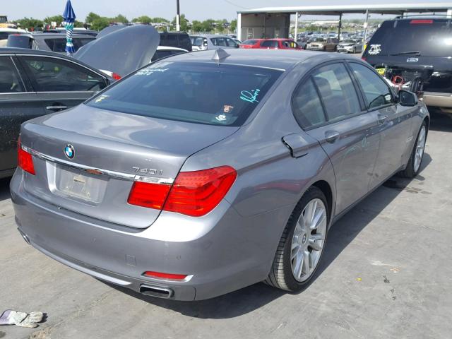 WBAKA4C5XBC612693 - 2011 BMW 740 I GRAY photo 4