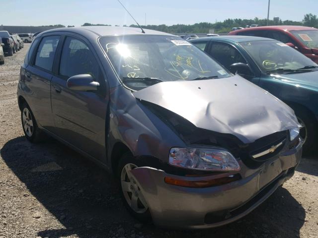 KL1TD66648B259503 - 2008 CHEVROLET AVEO BASE GRAY photo 1