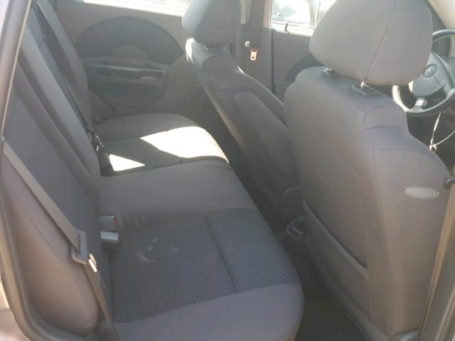 KL1TD66648B259503 - 2008 CHEVROLET AVEO BASE Gris photo 6