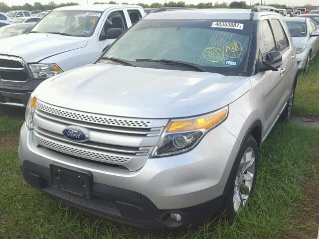 1FM5K7D81EGA52823 - 2014 FORD EXPLORER X SILVER photo 2