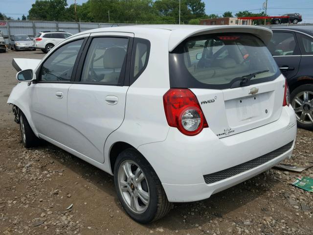 KL1TD6DE9BB142128 - 2011 CHEVROLET AVEO LS WHITE photo 3