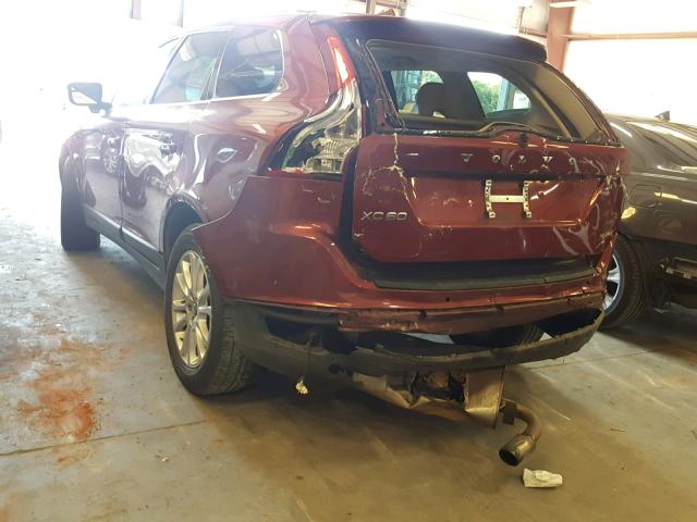 YV4992DZ9A2033292 - 2010 VOLVO XC60 T6 BURGUNDY photo 3