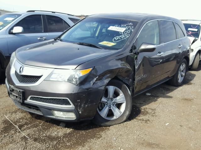 2HNYD2H38CH524007 - 2012 ACURA MDX TECHNO BLACK photo 2