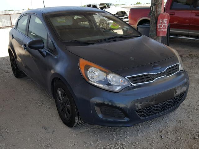 KNADN5A36D6205430 - 2013 KIA RIO EX BLUE photo 1