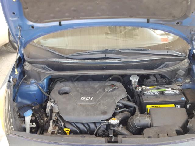 KNADN5A36D6205430 - 2013 KIA RIO EX BLUE photo 7