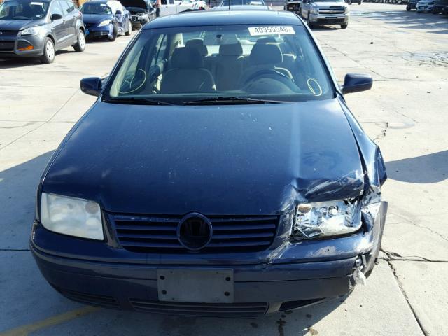 3VWSE69M42M013429 - 2002 VOLKSWAGEN JETTA GLS BLUE photo 9