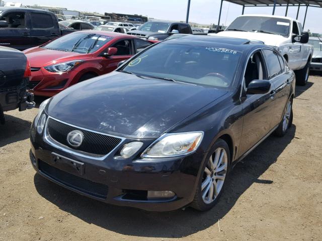 JTHBC96S875005925 - 2007 LEXUS GS 450H BLACK photo 2