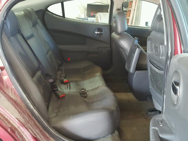 2G2WS522541142858 - 2004 PONTIAC GRAND PRIX Темно-червоний фото 6